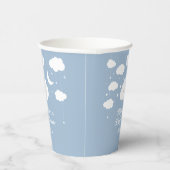 Gobelets En Papier Blue Cloud 9 baby shower (Droite)