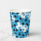 Gobelets En Papier Blue Colored Soccer Balls (Gauche)