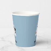 Gobelets En Papier Blue Cute Ghost Halloween premier anniversaire gar (Droite)