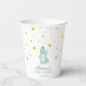 Gobelets En Papier Blue Dinosaur Twinkle Star Baby shower Boy Party (Verso)