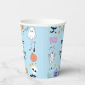 Gobelets En Papier Blue Éffrayant One mignonne Fantôme Halloween 1er (Droite)