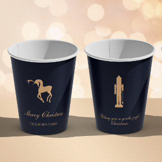 Gobelets En Papier Blue elegant Nutcracker personalized cup