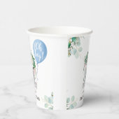 Gobelets En Papier Blue Elephant Baby Shower Boy Paper (Droite)