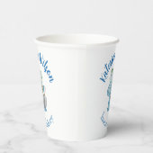 Gobelets En Papier  Blue Flower Mixer Small Bakery Logo Brand (Droite)