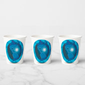 Gobelets En Papier Blue Globe