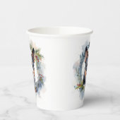 Gobelets En Papier Blue Heeler Christmas Wreath Festive Pup (Gauche)