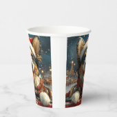 Gobelets En Papier Blue Heeler Dog Roller Dessous de verre Noël (Droite)