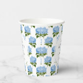 Gobelets En Papier Blue Hydrangea Motif Oh Baby Boy Douche (Droite)