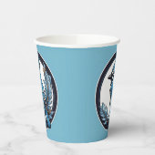 Gobelets En Papier Blue Jay Blue Bird Blue (Gauche)