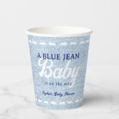 Gobelets En Papier Blue Jean Baby Boy Baby Shower (Recto)