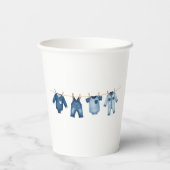 Gobelets En Papier Blue Jean Baby Shower - Denim Theme (Verso)