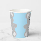 Gobelets En Papier Blue Koala Bear Baby shower (Gauche)