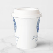 Gobelets En Papier Blue Lace Mandala Wedding (Droite)