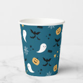 Gobelets En Papier Blue Little Boo Halloween Ghost (Verso)