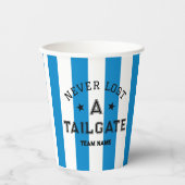Gobelets En Papier Blue Never Love A Tailgate Custom Team Jour (Recto)