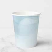 Gobelets En Papier Blue Nous sommes sur Cloud 9 Bonjour Baby shower P (Verso)
