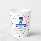 Gobelets En Papier Blue Owl Kindergarten Graduation 8oz Paper Cup (Verso)