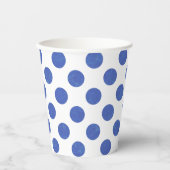 Gobelets En Papier Blue Polka Dot (Recto)
