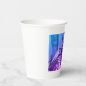 Gobelets En Papier Blue Purple Pop Art Statue de la Liberté New York (Droite)