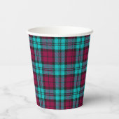 Gobelets En Papier Blue Red Campbell Tartan Blackwatch Plaid (Verso)