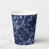 Gobelets En Papier Blue Sparkle (Recto)