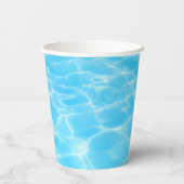 Gobelets En Papier Blue Water Pool Party Beach Party (Verso)