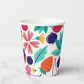 Gobelets En Papier Blueberries fraises Berry doux Anniversaire (Verso)