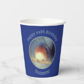 Gobelets En Papier Bluebird Personnalisé Joyeux anniversaire (Verso)