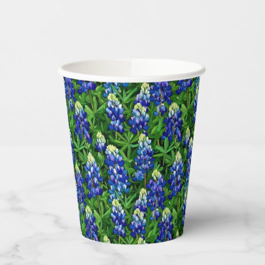 Gobelets En Papier Bluebonnets (Gauche)
