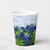 Gobelets En Papier Bluebonnets Blue Flowers Texas texan Floral (Verso)