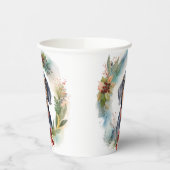 Gobelets En Papier Bluetick Coonhound Christmas Wreath Festive Pup (Gauche)