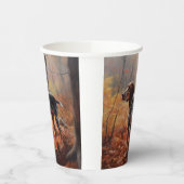 Gobelets En Papier Bluetick Coonhound en automne Leaves automne Inspi (Gauche)