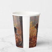 Gobelets En Papier Bluetick Coonhound en automne Leaves automne Inspi (Droite)