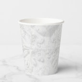 Gobelets En Papier Blush Baroque Rococo Floral Heart Galentine   (Verso)