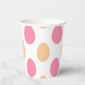 Gobelets En Papier Blush Pink Peach Easter Eggs Paper Cups (Droite)