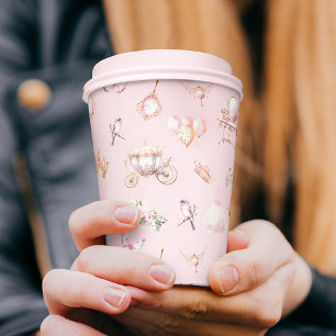 Gobelets En Papier Blush Pink Princess Fairytale Anniversaire