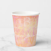 Gobelets En Papier BM Bar Bat mitzvah Paper Cup Simplement Subtil (Verso)