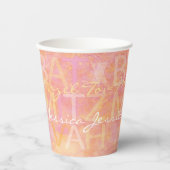 Gobelets En Papier BM Bar Bat mitzvah Paper Cup Simplement Subtil (Recto)