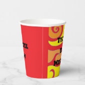 Gobelets En Papier BM Bar Bat mitzvah papier coupe Hippie tourbillons (Droite)