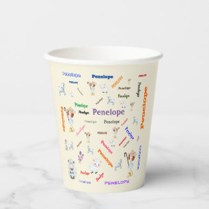 Gobelets En Papier Bo Peep Nursery Rhyme 🍼 Word Cloud Nom Collage