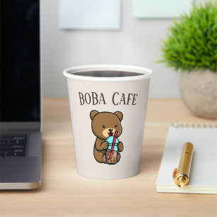 Gobelets En Papier Boba Tea, Buble lait thé