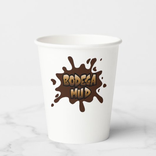 Gobelets En Papier Bodega Mud Coffee Cup - déversement de café (Verso)