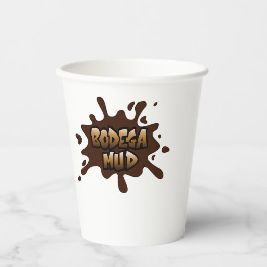 Gobelets En Papier Bodega Mud Coffee Cup - déversement de café (Recto)