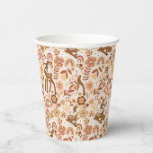 Gobelets En Papier Boeuf mignon cerf modèle floral (Droite)