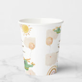 Gobelets En Papier Boho Adventure Helicopter Airplane Baby Shower (Gauche)