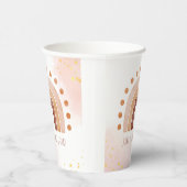 Gobelets En Papier Boho aquarelle arc-en-ciel (Droite)