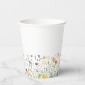 Gobelets En Papier Boho Chic Wildflower Wedding (Recto)