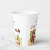 Gobelets En Papier Boho Cowboy Bear Western Rodeo Cactus Baby shower (Droite)