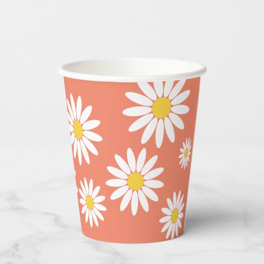 Gobelets En Papier Boho Daisy (Verso)