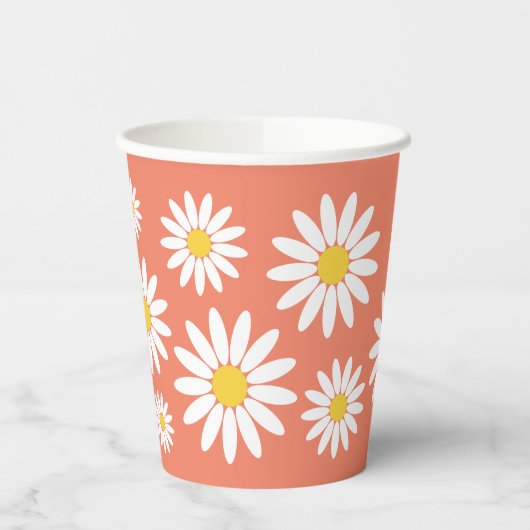 Gobelets En Papier Boho Daisy (Gauche)